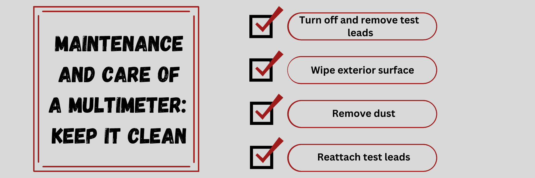 Care and Maintenance of Multimeters - Keep the Multimeter Clean
