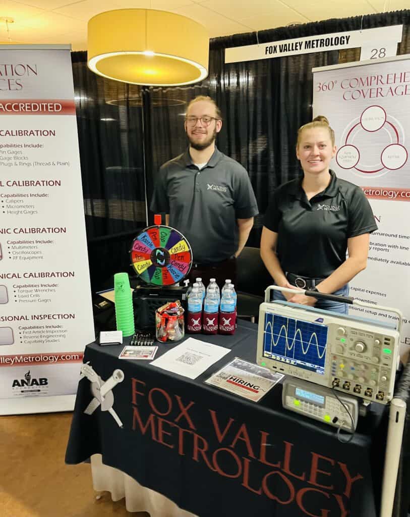 fox valley metrology career fair booth