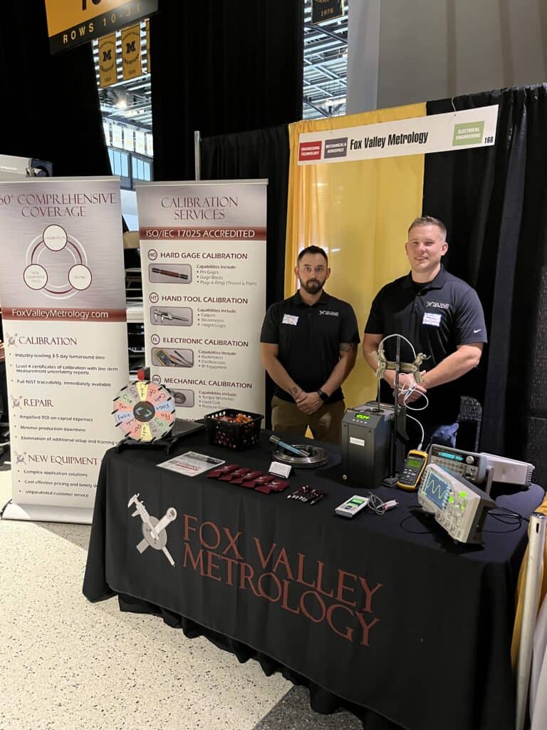 Career fair booth for fox valley metrology